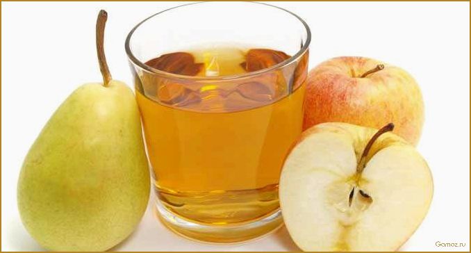 Как приготовить вкусный и ароматный компот из свежих яблок и сочных груш  