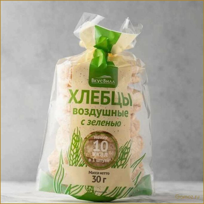 Воздушные хлебцы — легкий и полезный продукт для здорового питания