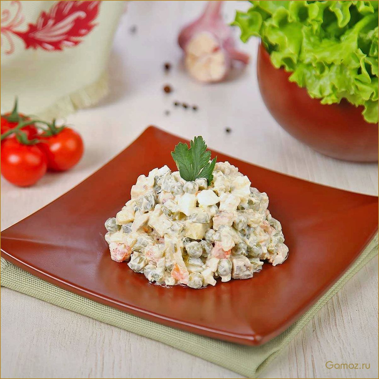 (рецепт, вкусного, сытного, салата, столичный) Рецепт вкусного и сытного салата