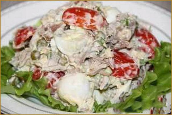 Вкусный и сытный салат 