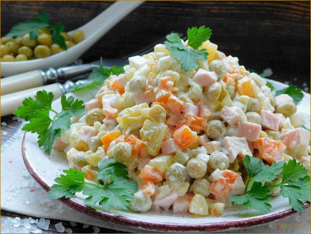 (салат, оливье, колбасой, рецепт, классического) Салат