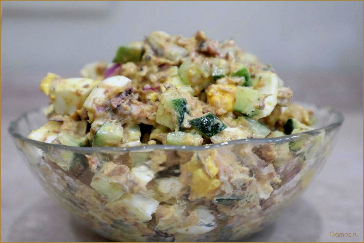 (салат, консервированной, рыбой, рецепты, полезные) Салат с консервированной рыбой — рецепты и полезные свойства