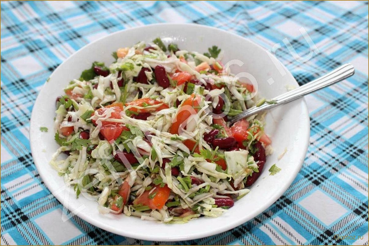 (приготовить, вкусный, полезный, салат, консервированной) Как приготовить вкусный и полезный салат с консервированной фасолью