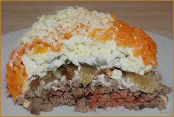 (салат, печенкин, идеальное, сочетание, нежной) Салат