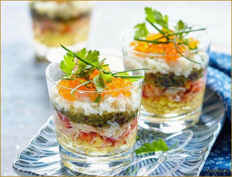 Салат с ветчиной в креманках — рецепт приготовления и идеи для сервировки