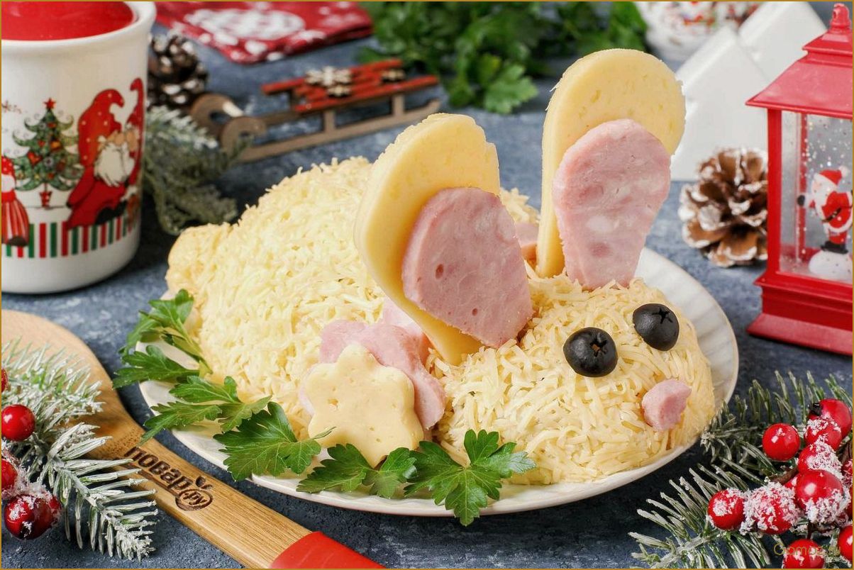 Новогодний салат с ананасами для встречи года Кролика 2023 — оригинальный рецепт и секреты приготовления