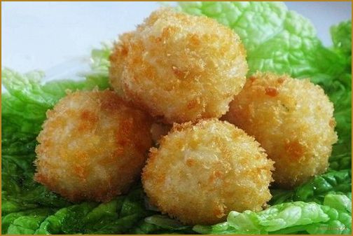 (рисовые, шарики, сыром) Рисовые шарики с сыром