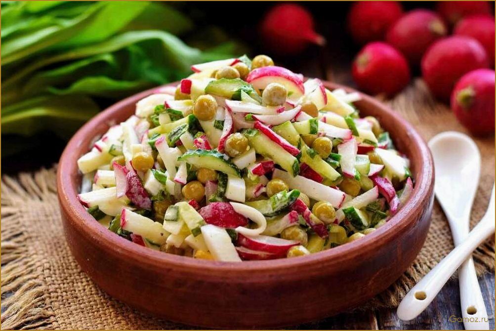 (вкусный, полезный, салат, редиской, яйцом) Вкусный и полезный салат с редиской и яйцом для всей семьи