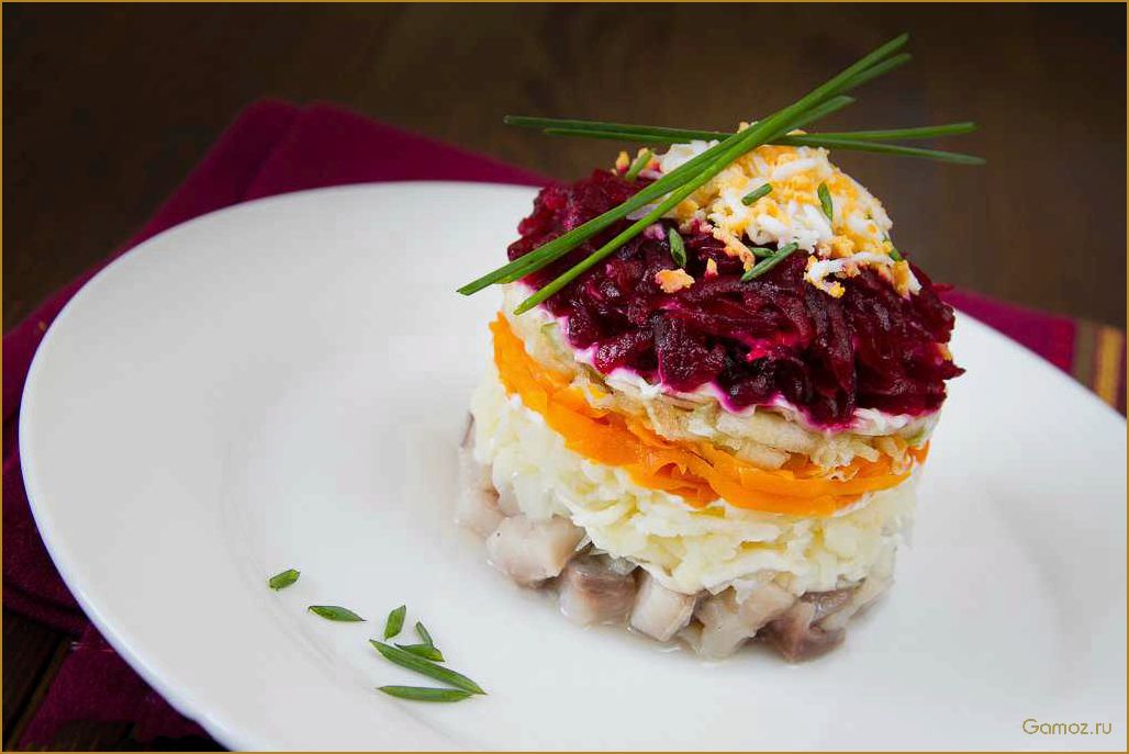 Селедка под шубой без яиц — нежный и аппетитный рецепт для тех, кто не употребляет яйца