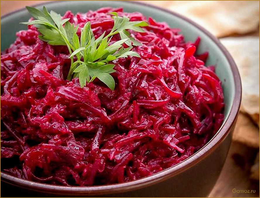 Рецепт приготовления вкусного блюда из свеклы с чесноком и майонезом
