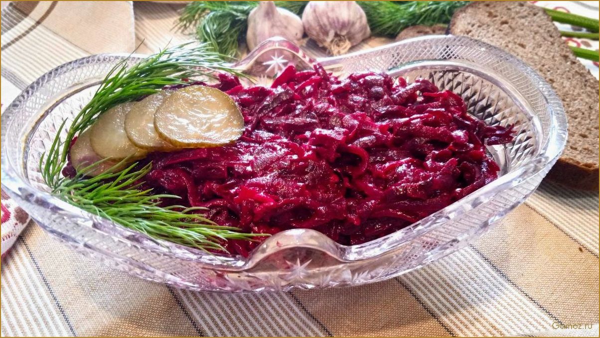 Рецепт приготовления вкусного блюда из свеклы с чесноком и майонезом