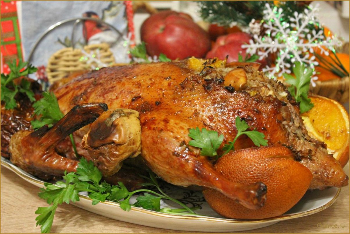 (утка, фаршированная, рисом) Утка, фаршированная рисом