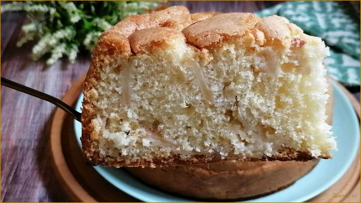 (шарлотка, яблоками, простой, вкусный, рецепт) Шарлотка с яблоками — простой и вкусный рецепт без разрыхлителя
