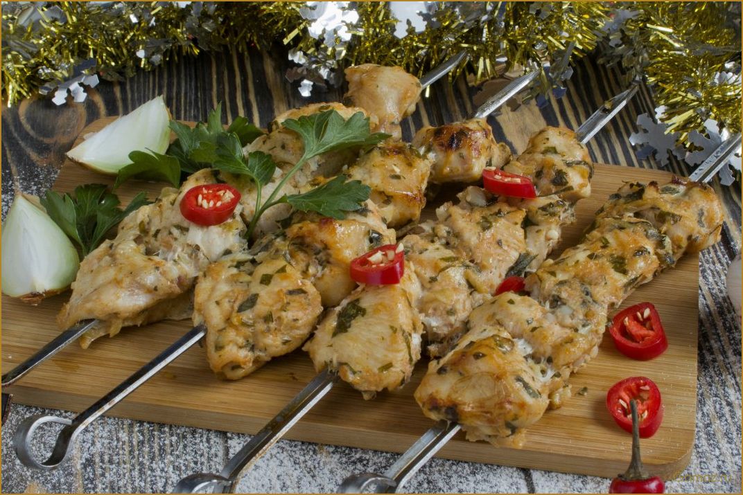(шашлык, курицы, духовке) Шашлык из курицы в духовке