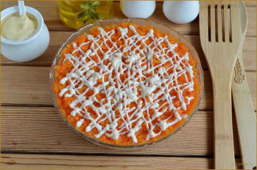 Вкусный и питательный слоеный салат 