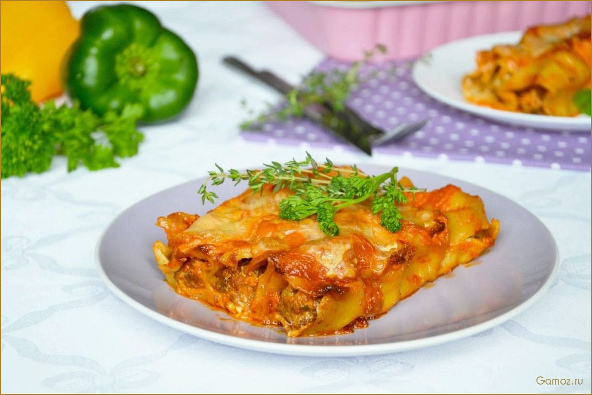 Фаршированные макароны