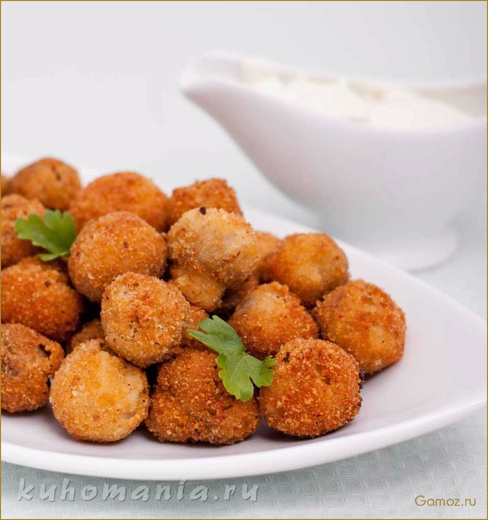 Шампиньоны в кляре — нежный рецепт с аппетитными кусочками грибов, обволакивающими сочным тестом