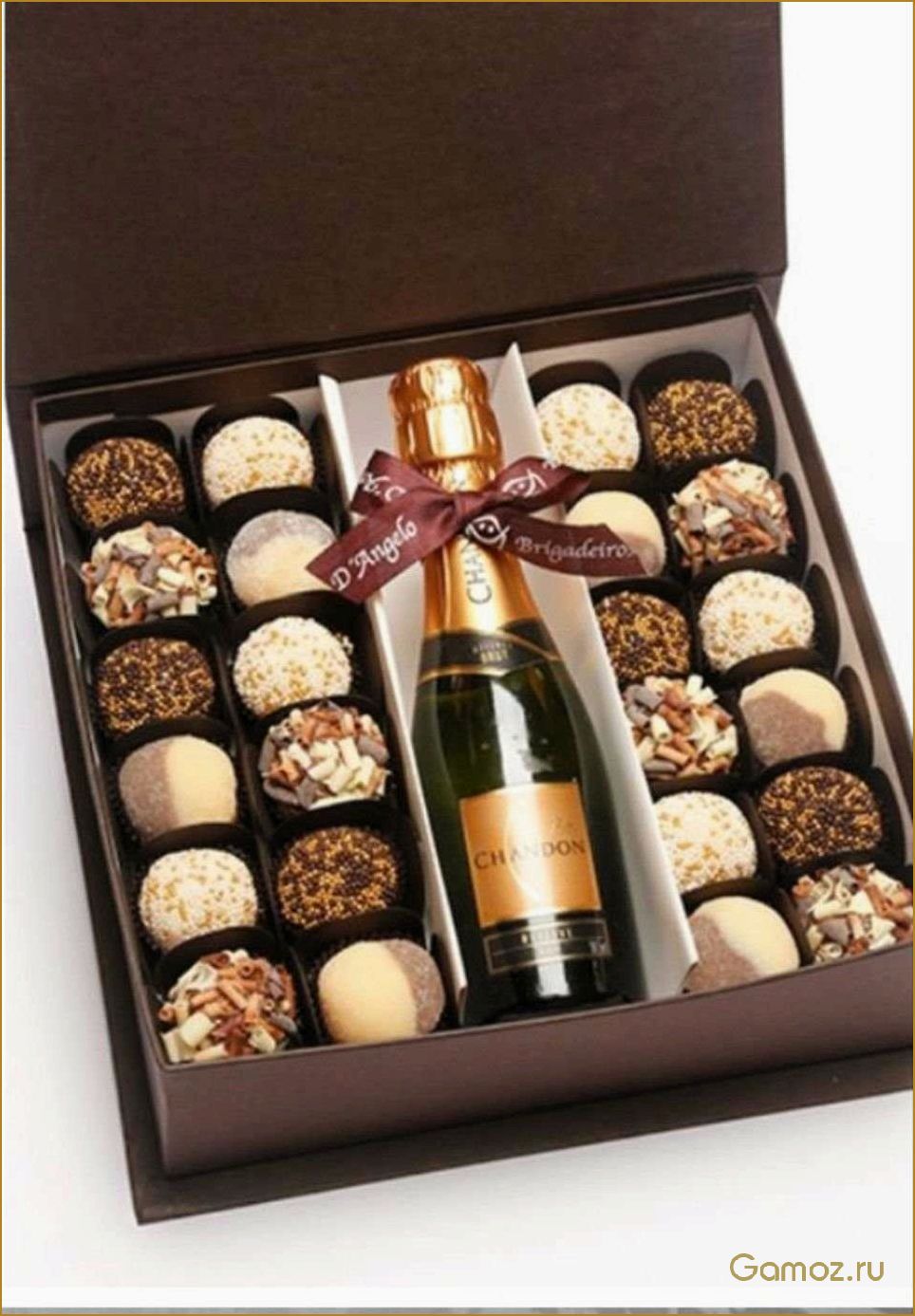 Шоколадные конфеты с шампанским