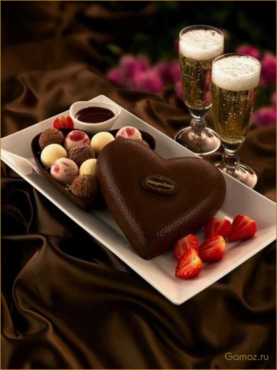 Шоколадные конфеты с шампанским