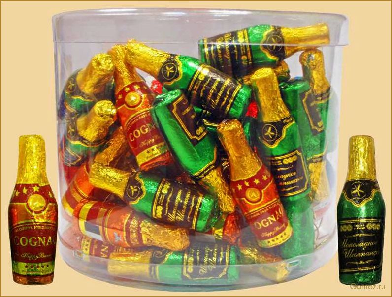 Шоколадные конфеты с шампанским