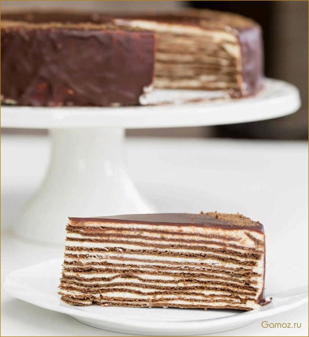 Рецепт нежнейшего шоколадного слоеного торта, который растопит ваше сердце