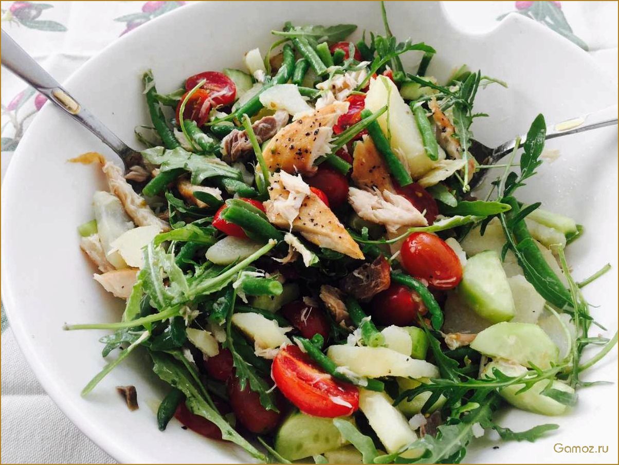 (теплый, салат, курицей, идеальный, выбор) Теплый салат с курицей — идеальный выбор для зимнего ужина