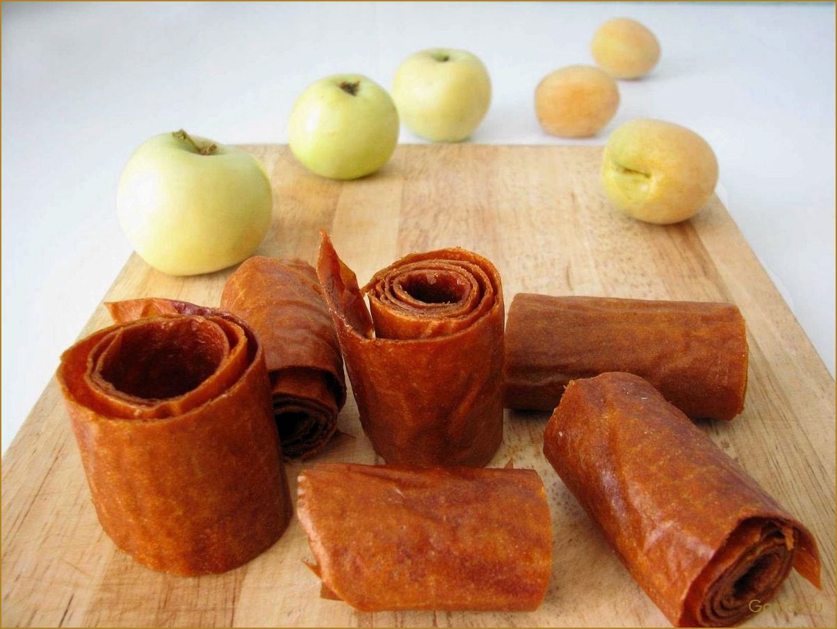 Рецепты приготовления и полезные свойства яблочной пастилы