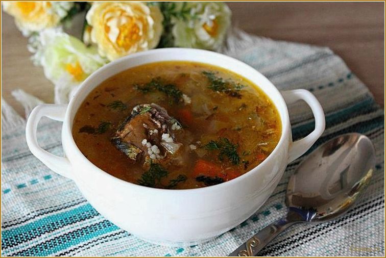 (горбуши, консервированной) Суп из горбуши консервированной