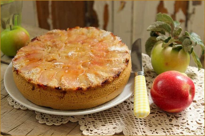 Как приготовить вкусный и сочный яблочный пирог в микроволновке за 15 минут