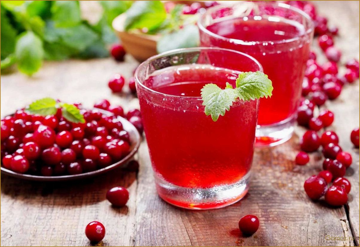 Ягодный морс — вкусное и полезное напиток для всей семьи