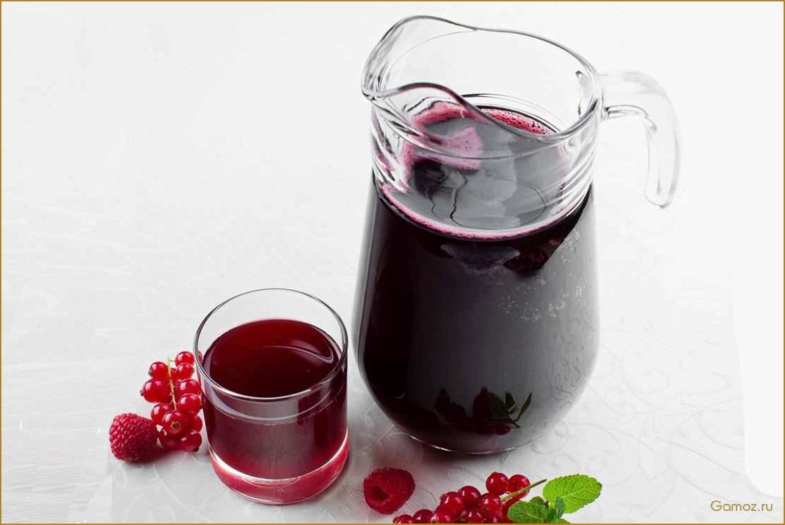 Ягодный морс — вкусное и полезное напиток для всей семьи